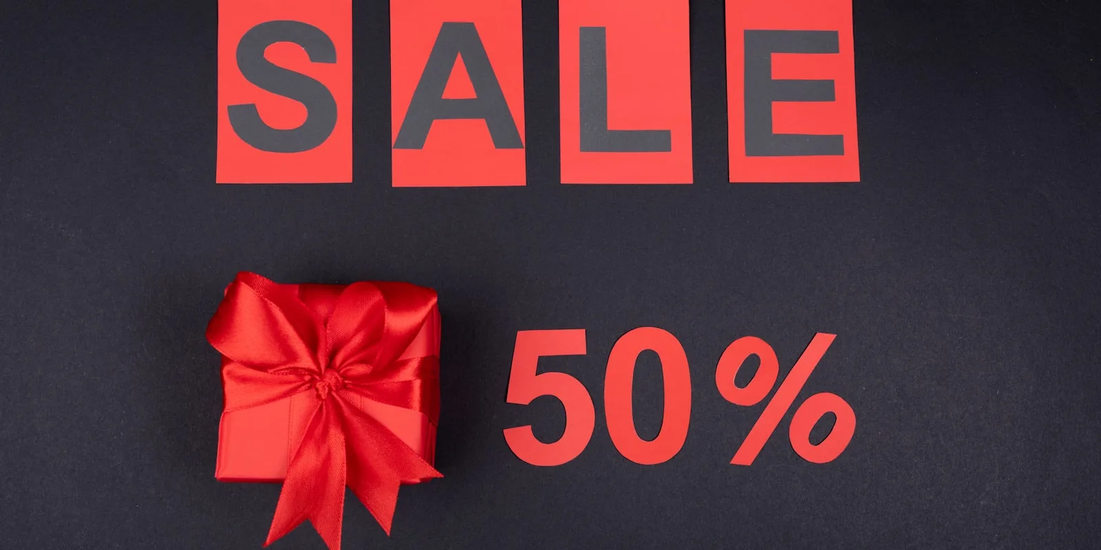 Sale 50% off sign – ecommerce discount strategy